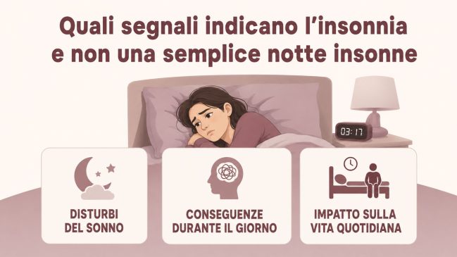 Segnali dell’insonnia: disturbi del sonno, conseguenze diurne e impatto sulla vita quotidiana