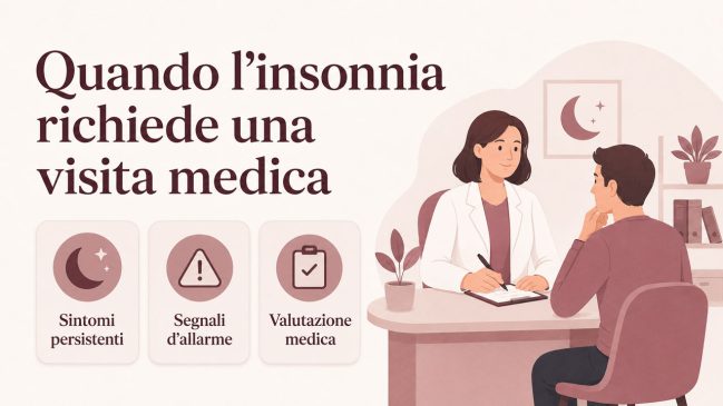 Quando l’insonnia richiede una visita medica: sintomi persistenti, segnali d’allarme e valutazione